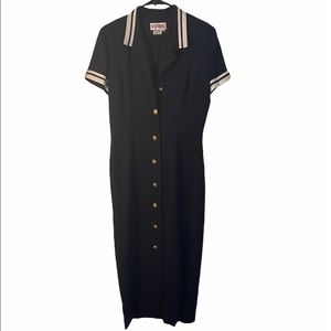 Maggy London Vintage Button Up Sailor Dress